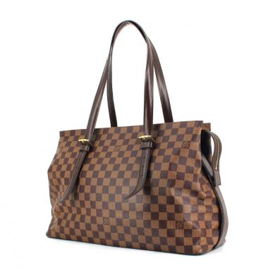Louis Vuitton Chelsea en toile damier ébène et cuir marron