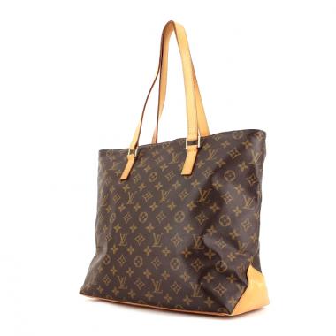 Louis Vuitton Cabas Mezzo in monogram canvas and natural leather