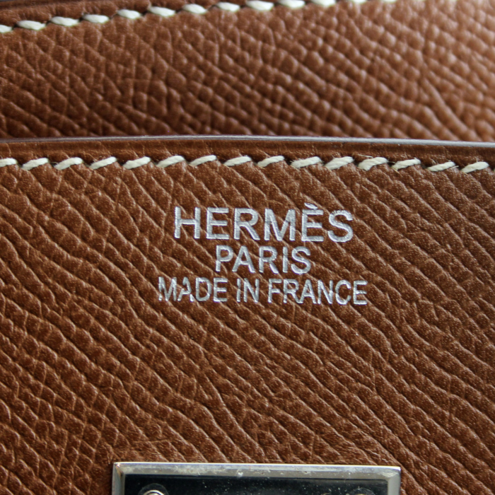 Hermès Birkin 35 cm en cuir marron - Detail D3