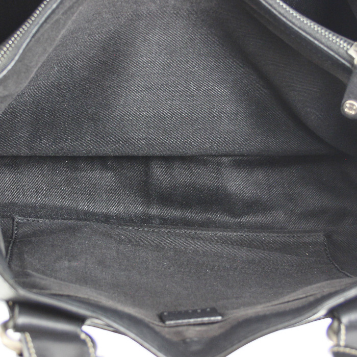 Celine Boogie handbag in black leather - Detail D3