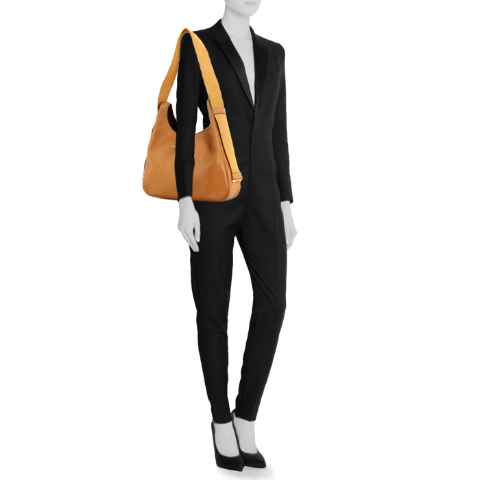 Bolso en cuero epsom color oro - Detail D1