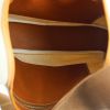 Bolso de mano en lona beige y cuero marrón - Detail D2 thumbnail