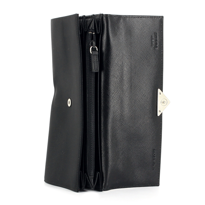 Prada portefeuille long en toile noire - Detail D2