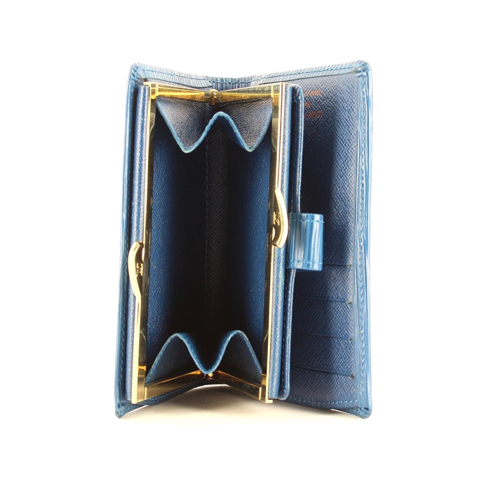 Wallet in blue epi leather - Detail D2