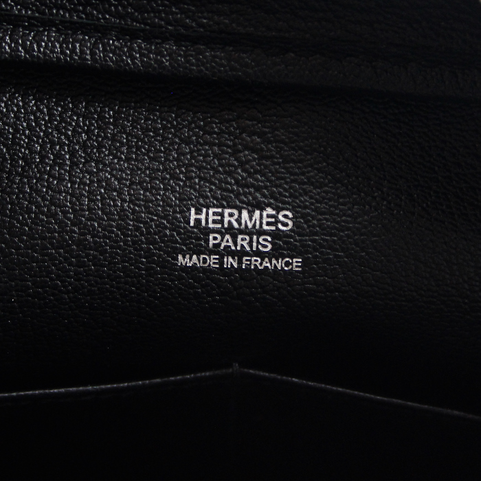 Hermès sac Plume moyen modèle édition limitée en toile rouge et cuir noir  - Detail D3