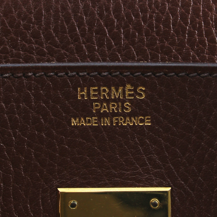 Hermès Birkin 35 in brown leather - Detail D3