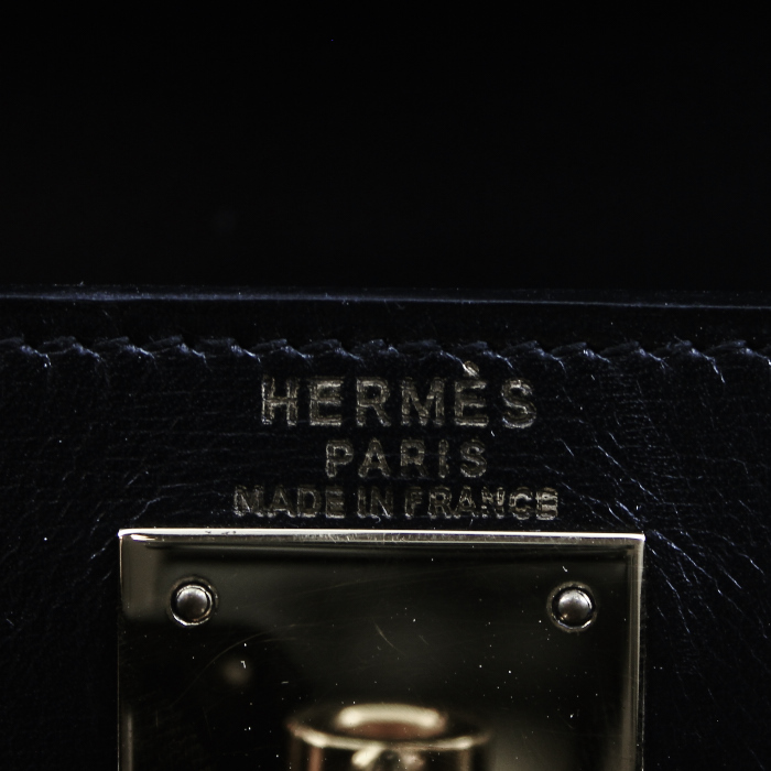 Hermès Kelly Bag in black leather - Detail D3