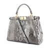 Fendi Peekaboo handbag in grey python - 00pp thumbnail