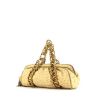 Bolso de mano Dolce & Gabbana en avestruz beige y junco dorado - 00pp thumbnail