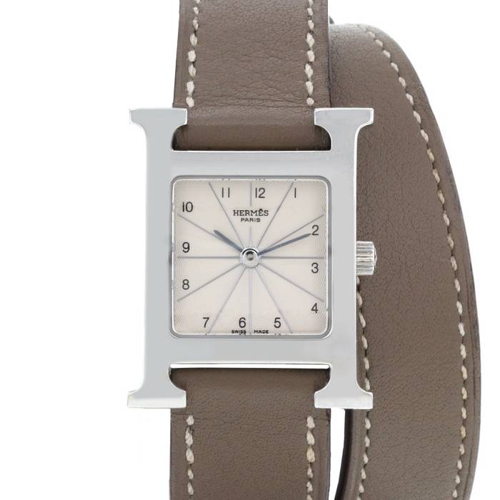Hermès Heure H HH1.210 Hermès H Watch HH1.210 Women's Stainless Steel Quartz with
