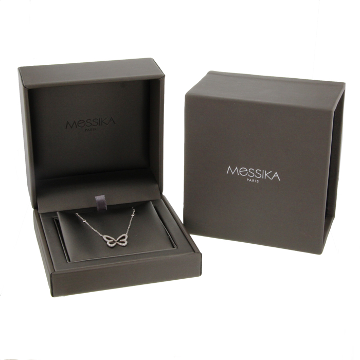 Messika white gold and diamonds Butterfly necklace - Detail D2
