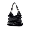 Yves Saint Laurent Saint-Tropez handbag in suede and black canvas - 00pp thumbnail