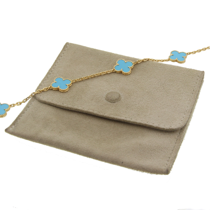 Van Cleef and Arpels collar Alhambra Vintage en oro amarillo - Detail D2