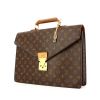  Louis Vuitton briefcase in monogram canvas and natural - 00pp thumbnail