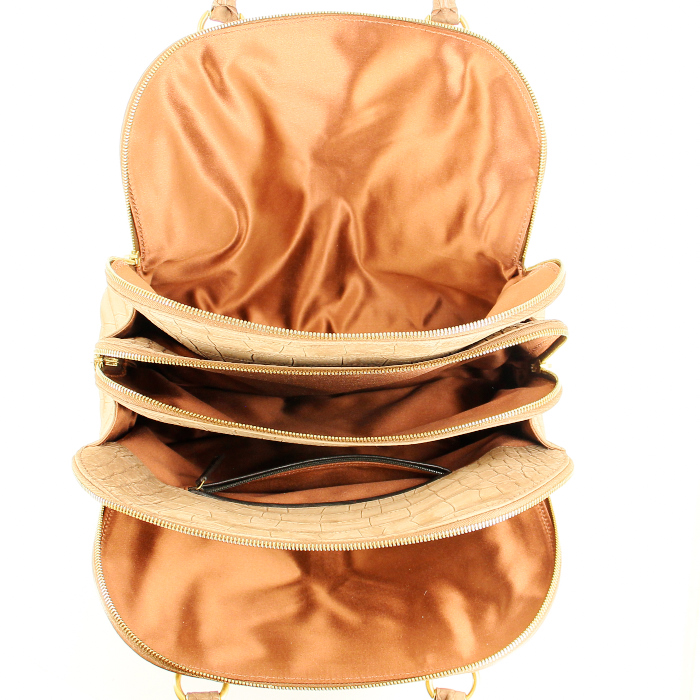 Bolso de mano en ante marrón - Detail D2