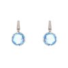Bulgari pair of white gold, diamonds and blue topaz Parentesi Cocktail earrings - 00pp thumbnail