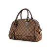 Louis Vuitton bowling handbag in damier canvas and brown leather - 00pp thumbnail