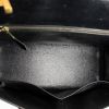 Hermès Drag Bag in black leather - Detail D2 thumbnail