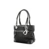 Small model handbag in canvas and black leather - 00pp thumbnail