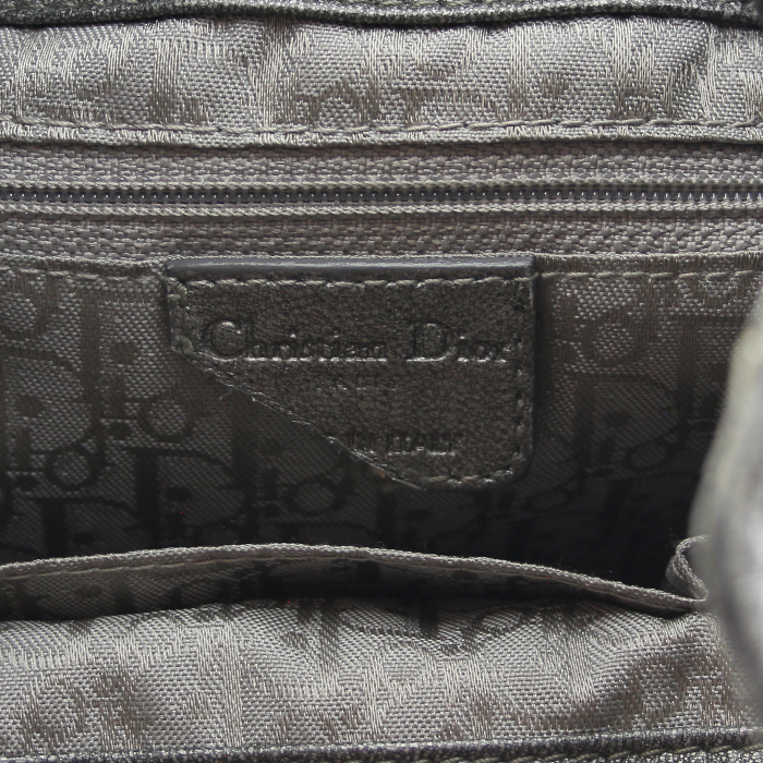 Christian Dior sac en cuir cannage gris  - Detail D3
