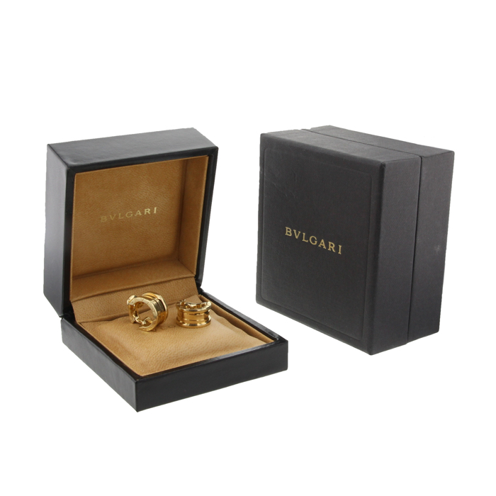 Bulgari paire de boucles d'oreilles B.zero1 en or jaune - Detail D2