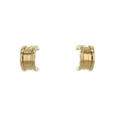 Bulgari pair of yellow gold B.Zero1 earrings