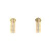 Cartier pair of 3 golds C de Cartier earrings - 00pp thumbnail