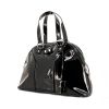 Yves Saint Laurent Muse small model handbag in black patent leather - 00pp thumbnail