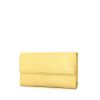 Billetera Louis Vuitton en cuero Epi amarillo - 00pp thumbnail