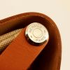 Bolso de mano Herbag en lona beige y cuero natural - Detail D5 thumbnail