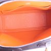 Borsa Hermes Omnibus modello piccolo in pelle Epsom marrone e pelle arancione - Detail D2 thumbnail