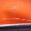 Borsa Hermes Omnibus modello piccolo in pelle Epsom marrone e pelle arancione - Detail D3 thumbnail