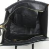 Bolso de mano Celine Luggage Micro modelo pequeño en ante caqui y cuero negro - Detail D2 thumbnail