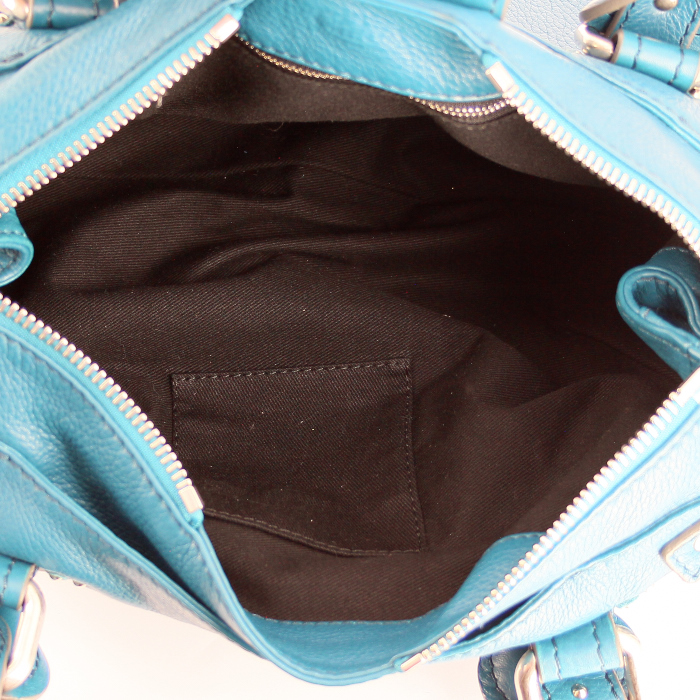 Chloé sac Paddington in turquoise leather - Detail D2