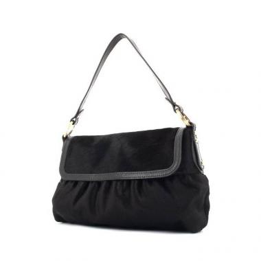 Sac à main Fendi Chef en poulain et cuir prune