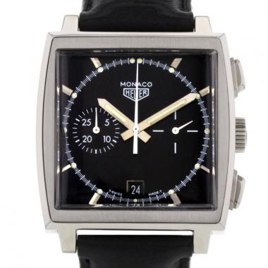 Montre Tag Heuer Monaco en acier Ref : CS 2110 Vers 1998 