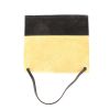 Handbag in beige, blue and black tricolor suede - 360 Back thumbnail