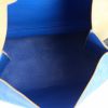 Handbag in beige, blue and black tricolor suede - Detail D2 thumbnail