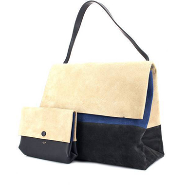Celine, Bags, Celine Sac Pochette Suede Leather Shoulder Bag