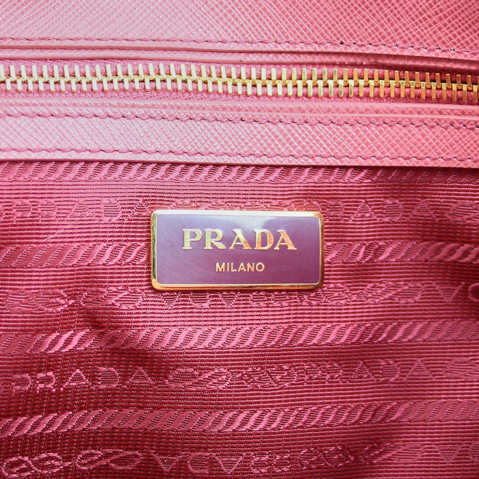 Prada sac en cuir saffiano rose - Detail D3