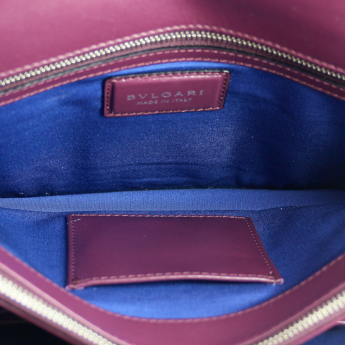 Bulgari Serpenti large model in purple leather - Detail D2