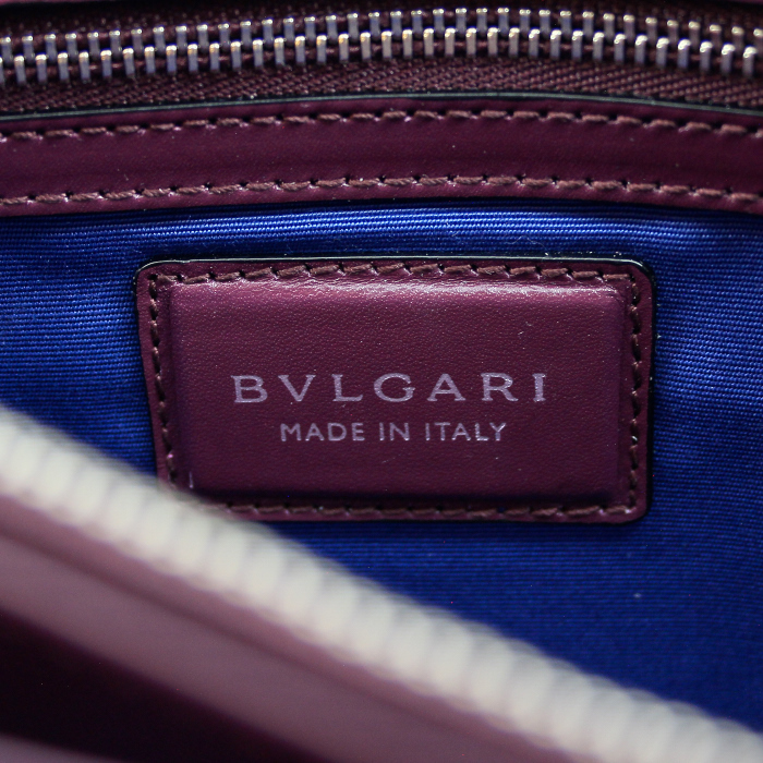 Bulgari Serpenti large model in purple leather - Detail D4