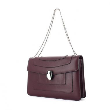 Bulgari Serpenti en cuero morado