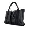 Hermes Caravane handbag in canvas and black leather - 00pp thumbnail
