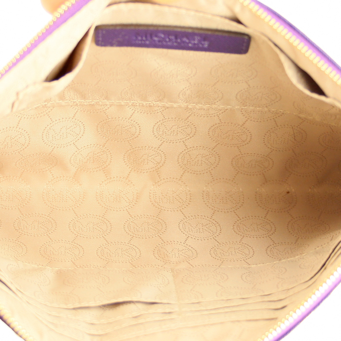 Michael Kors pochette en cuir violet  - Detail D2