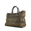 Handbag in khaki leather - 00pp thumbnail