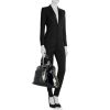 Yves Saint Laurent Muse large model handbag in black patent leather - Detail D1 thumbnail