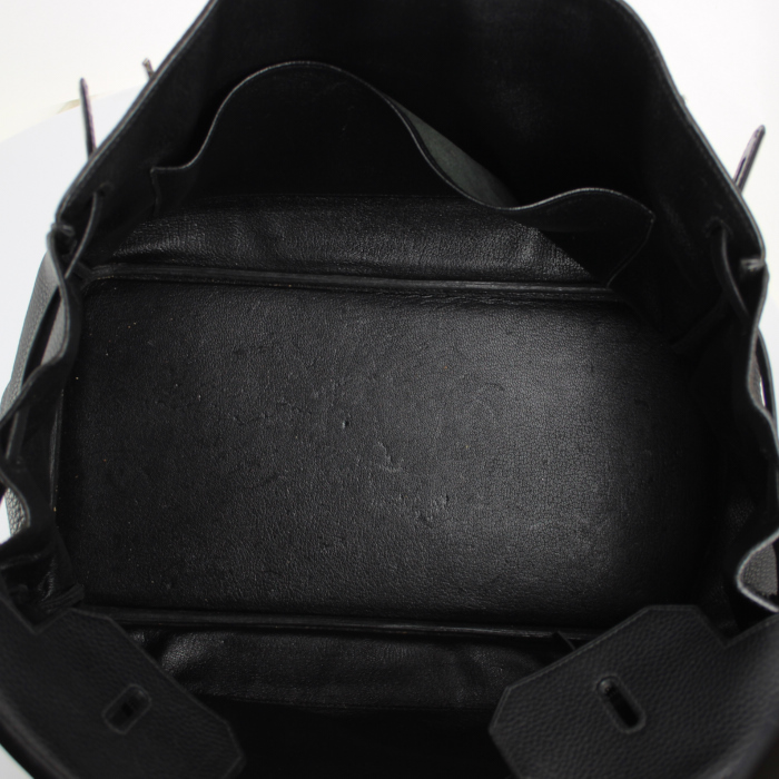 Hermès Birkin 40 cm Bag in black leather - Detail D2
