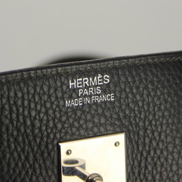 Hermès sac Birkin 40 cm en cuir noir  - Detail D3