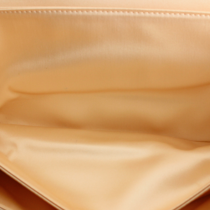 Christian Dior sac en cuir vernis noir et blanc  - Detail D2